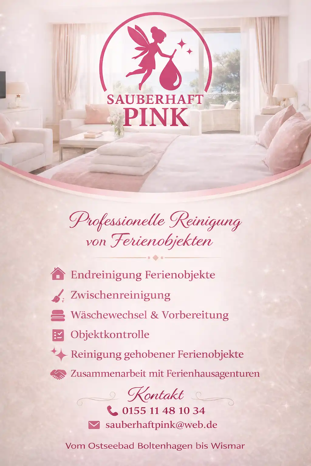 Sauberhaft-Flyer Sauberhaft Pink